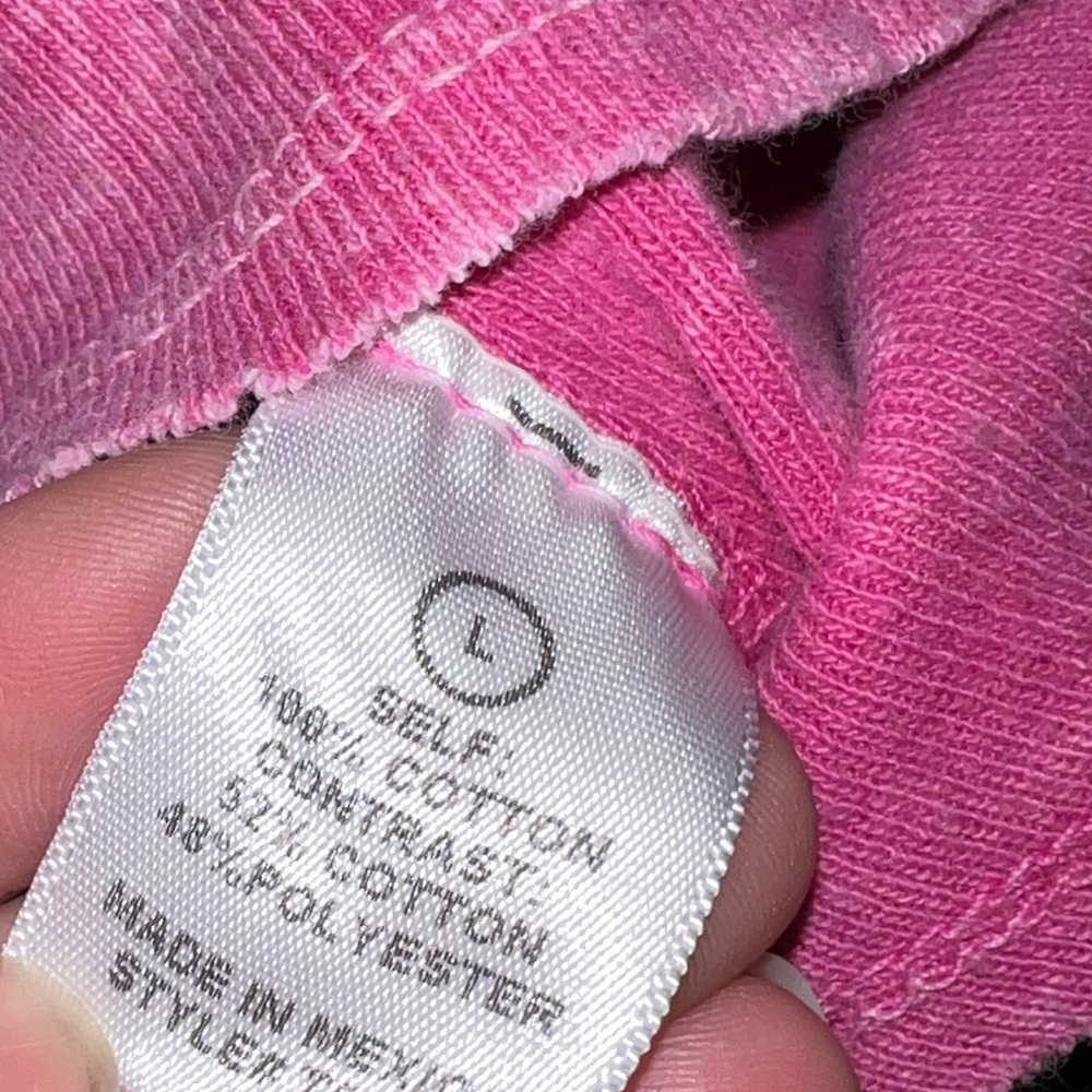 3/$18 Aerie Oversized Pink Contrast Dolman Knit Long Sleeve Pullover Tee Size L - Picture 11 of 14